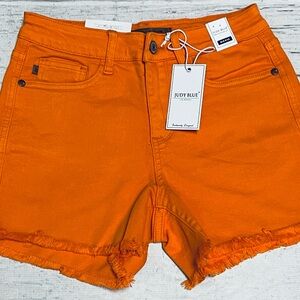 Judy Blue Women's Orange Denim Shorts